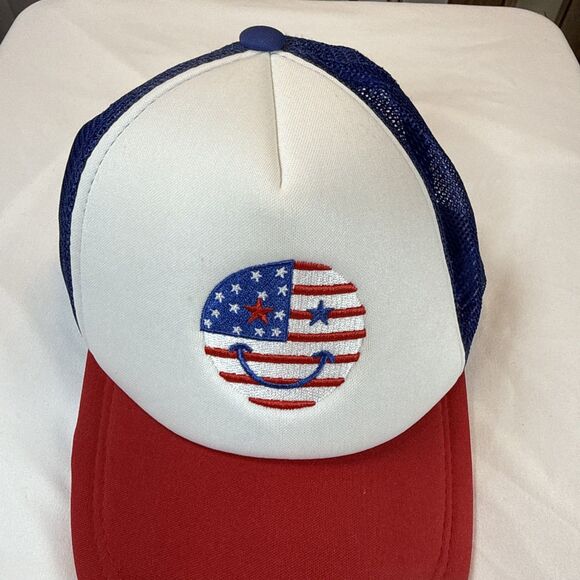 SHEIN Hat Red White And Blue American Flag NWOT - Picture 2 of 8